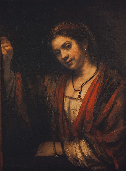 Hendrickje Stoffels by a Door, 1655, Rembrandt