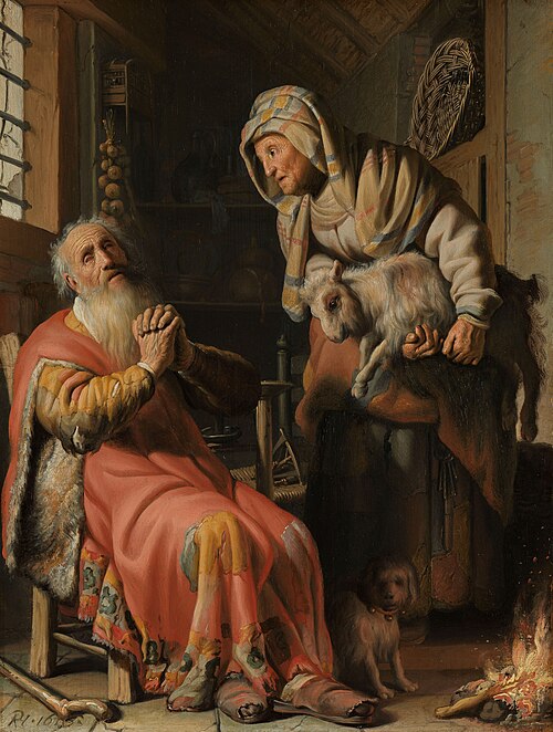 Tobit and Anna with the Kid, 1626, Rembrandt