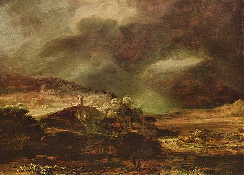Stormy Landscape, 1638, Rembrandt