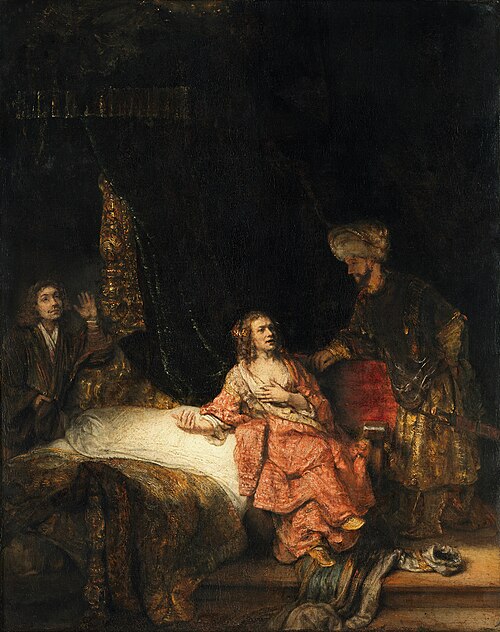 Joseph accused by Potiphar's wife, 1655, Rembrandt