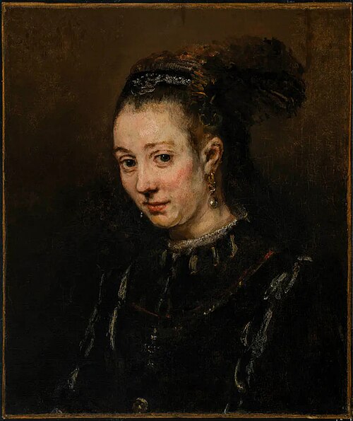 Portrait d'une jeune femme, 1665, Rembrandt