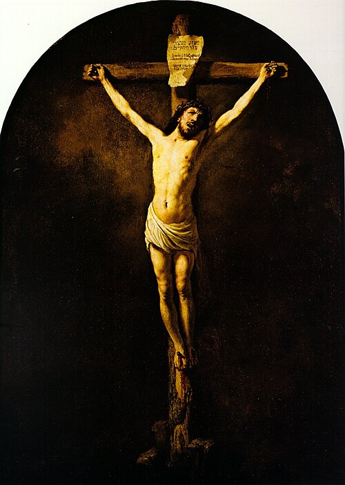 Christ on the cross, 1631, Rembrandt
