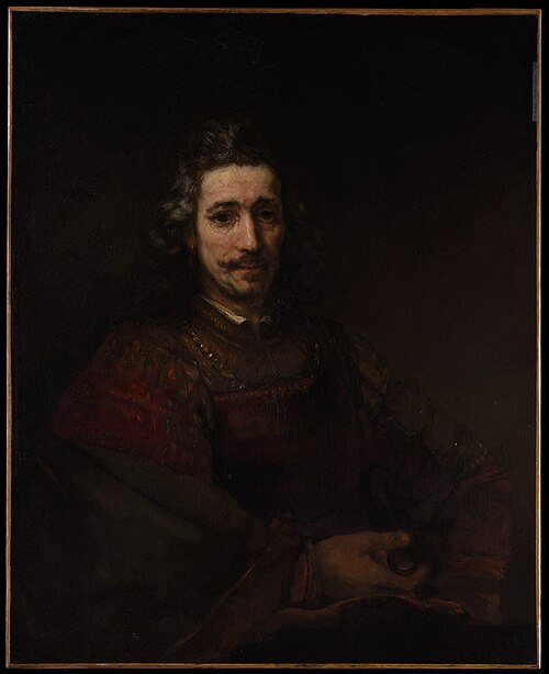 Man with a Magnifying Glass, 1660, Rembrandt