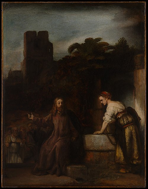 Christ and the Woman of Samaria, 1655, Rembrandt