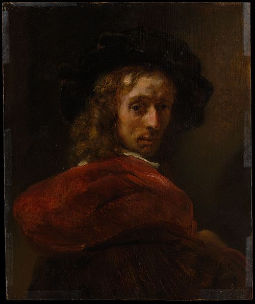 Man in a Red Cloak, 1650, Rembrandt