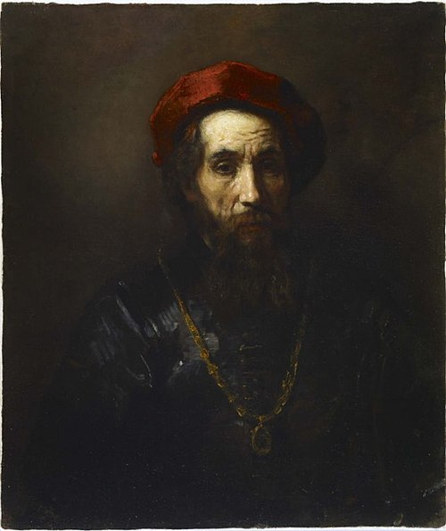 Portrait of a Rabbi, 1657, Rembrandt
