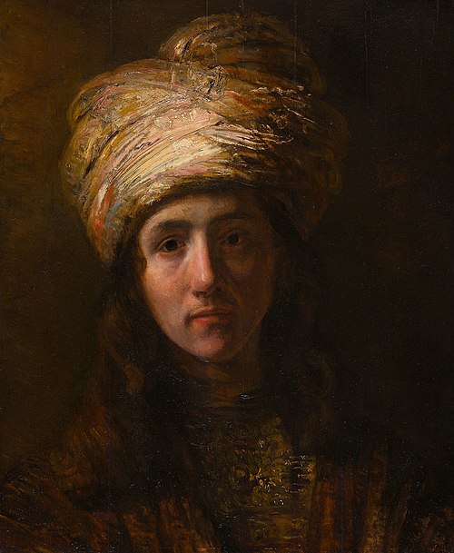 Young Man in a Turban, 1650, Rembrandt