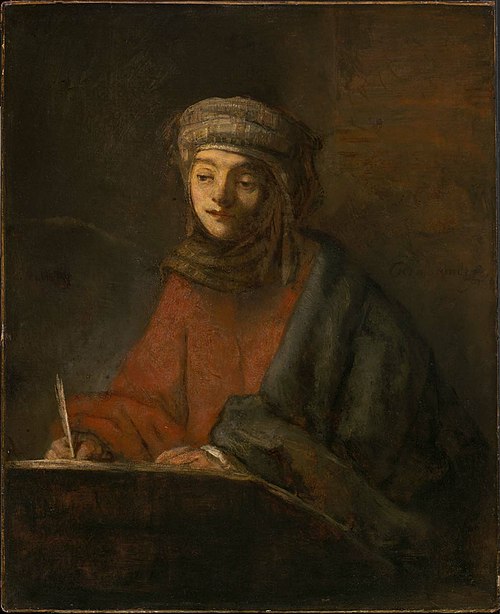 Evangelist Writing, 1663, Rembrandt