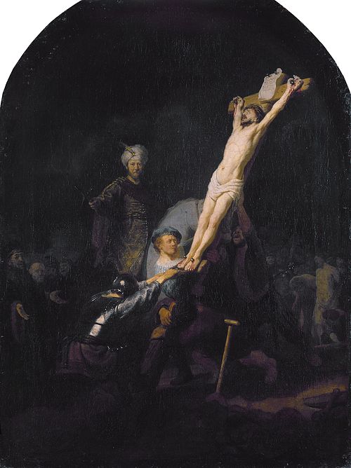 L'Érection de la croix, 1633, Rembrandt