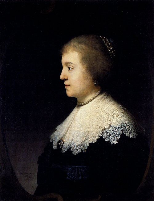 Portrait of Princess Amalia van Solms, 1632, Rembrandt
