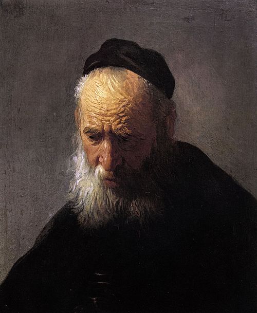 Head of an Old Man in a Cap, 1629, Rembrandt