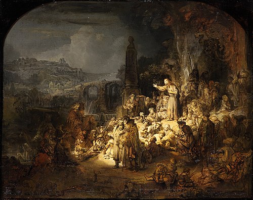 John the Baptist Preaching, 1634, Rembrandt