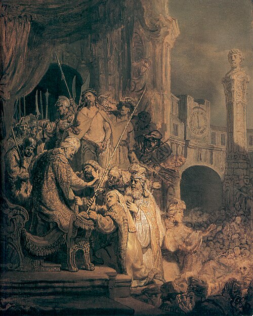 Christ before Pilate (Ecce Homo), 1634, Rembrandt
