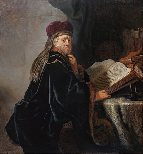 A Scholar in His Study, 1634, Rembrandt