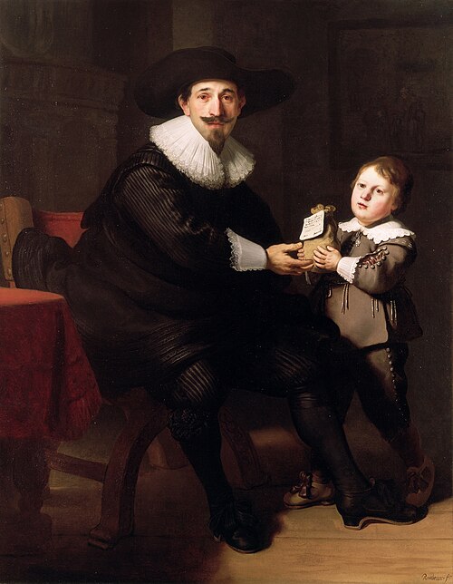 Portraits of Jean Pellicorne and his Son Casper, 1633, Rembrandt