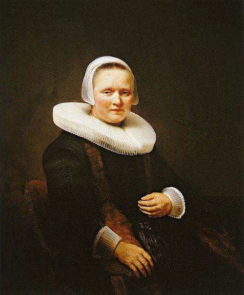 Portrait of a Woman, possibly Anna Wijmer, 1641, Rembrandt