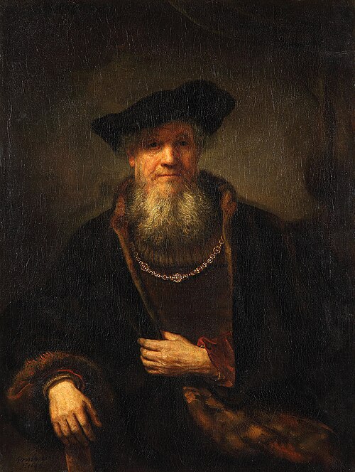 Old Man with Fur Coat, 1645, Rembrandt