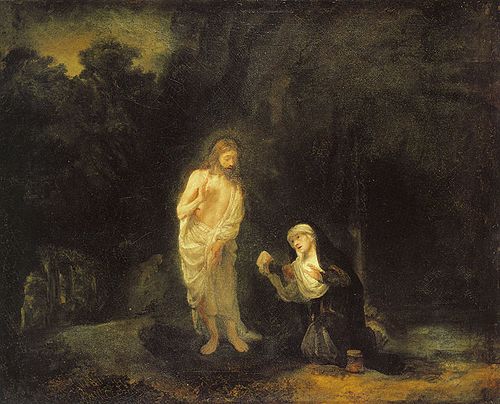 Christ Appearing to Mary Magdalene, ‘Noli me tangere’, 1651, Rembrandt