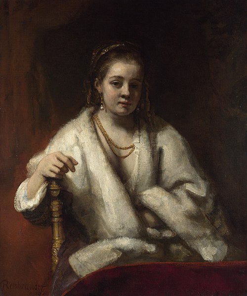 Hendrickje with Fur Wrap, 1659, Rembrandt