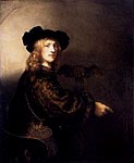 Portrait of a man with a hawk, 1643, Rembrandt