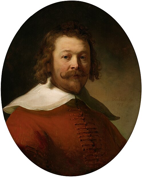 Portrait of a Man Wearing a Red Doublet, 1633, Rembrandt