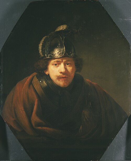 Autoportrait au casque, 1634, Rembrandt