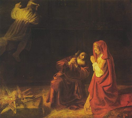Manoah's Sacrifice, 1641, Rembrandt