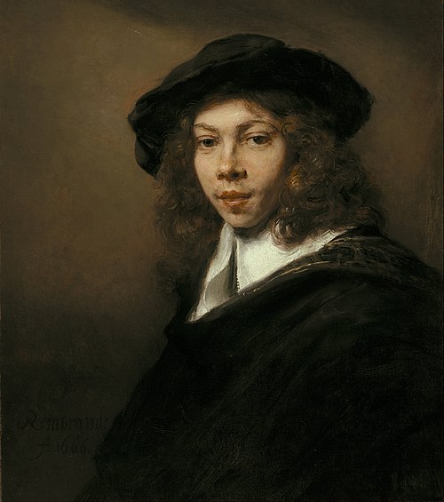 Youth with a Black Cap, 1666, Rembrandt