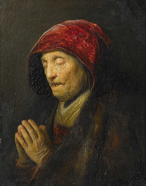 Old Woman Praying, 1629, Rembrandt
