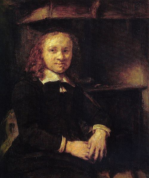 Portrait of Jan Boursse, Sitting by a Stove, 1666, Rembrandt