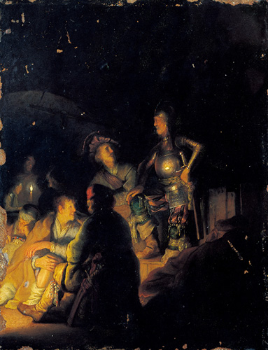 Nocturnal biblical scene, 1628, Rembrandt