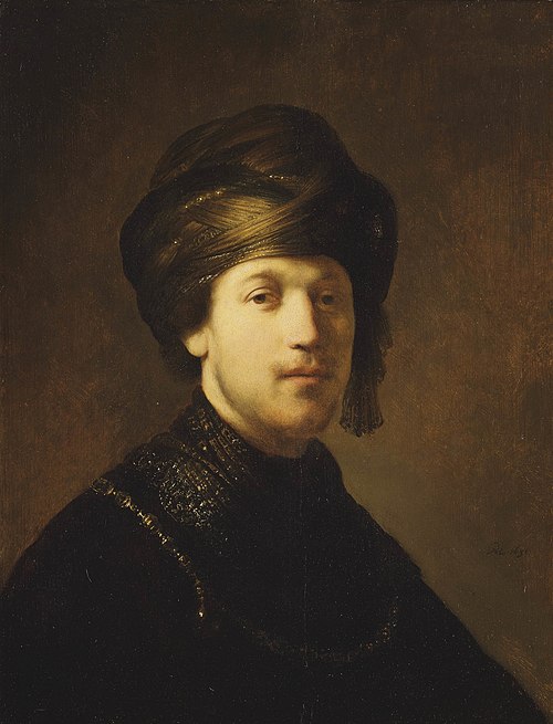 A Young Man Wearing a Turban, 1631, Rembrandt