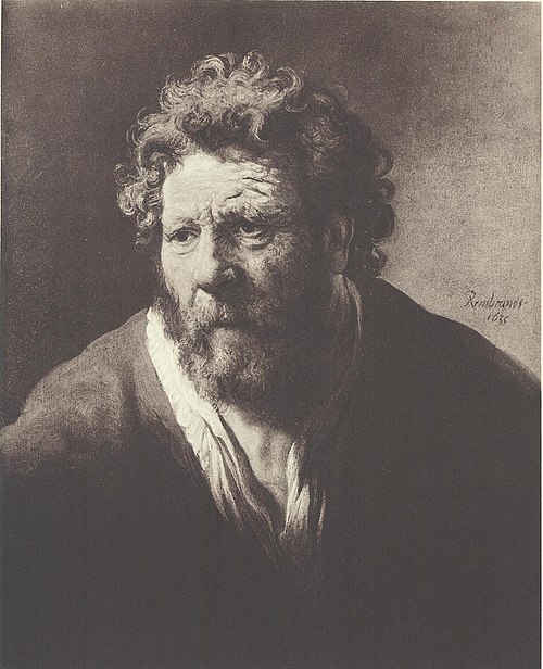Portrait of an old man with disheveled hair, 1635, Rembrandt