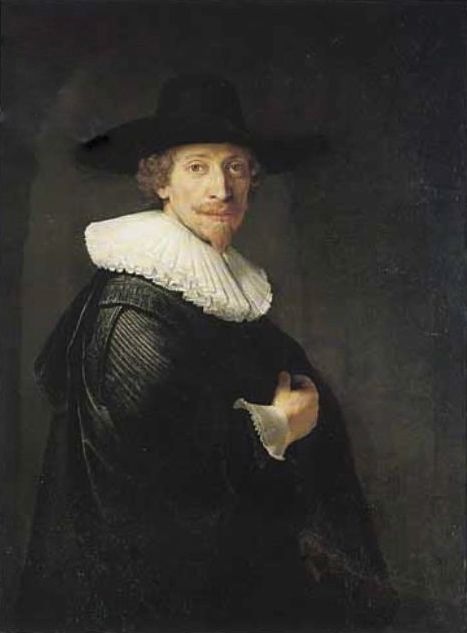 Portrait of a Standing Man in Doorway, 1643, Rembrandt