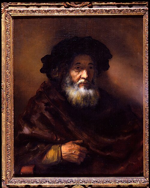 Portrait of an Old Man in a Cape, 1650, Rembrandt