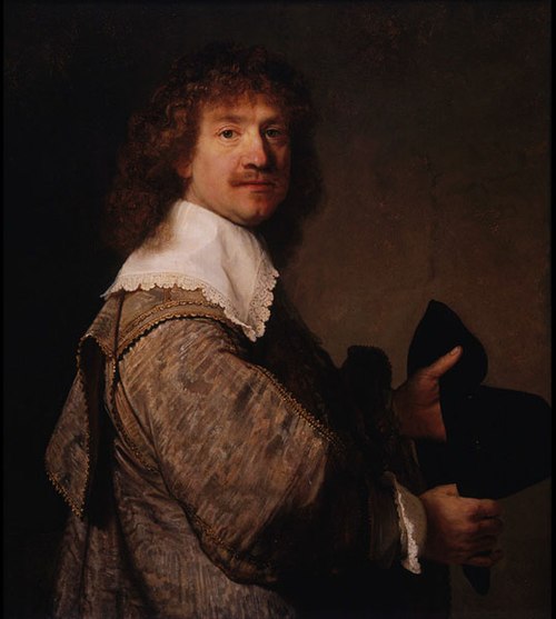 Portrait of a Man Holding a Hat, 1637, Rembrandt