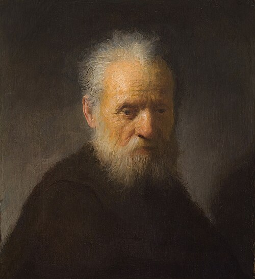 Bust of an Old Man with a Beard, 1630, Rembrandt
