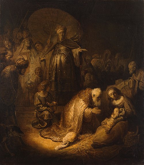 L'Adoration des mages, 1632, Rembrandt