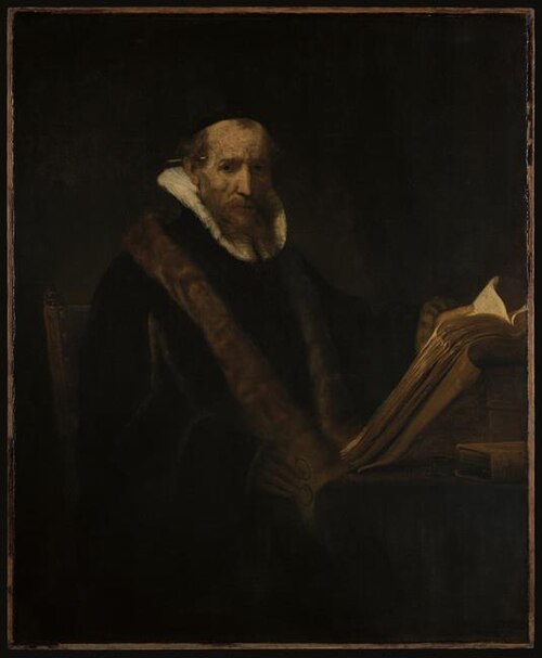 Portrait of a Scholar at his Desk (formerly called Lipsius), 1645, Rembrandt