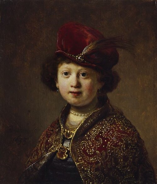 A boy in fanciful costume, 1633, Rembrandt
