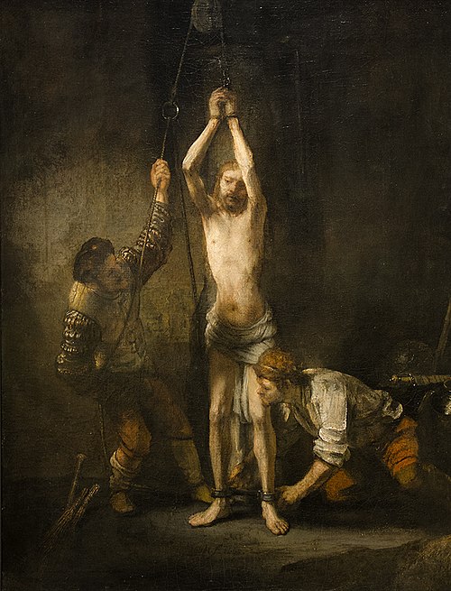 Christ at the Column, 1658, Rembrandt