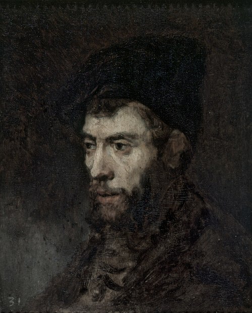 Man in a Beret looking Left, 1646, Rembrandt