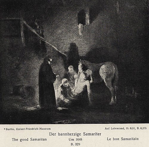 The Good Samaritan, 1648, Rembrandt