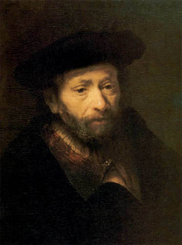 Portrait of a Bearded Old Man with a Hand in his Cloak, 1643, Rembrandt