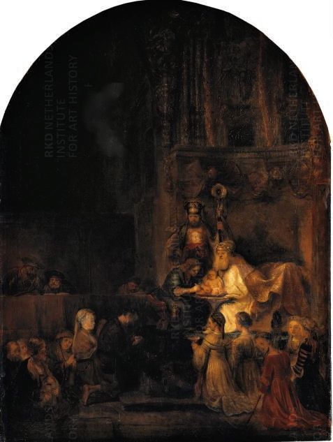 Circumcision, copy after part of the Passion series for Frederik Hendrik, 1646, Rembrandt