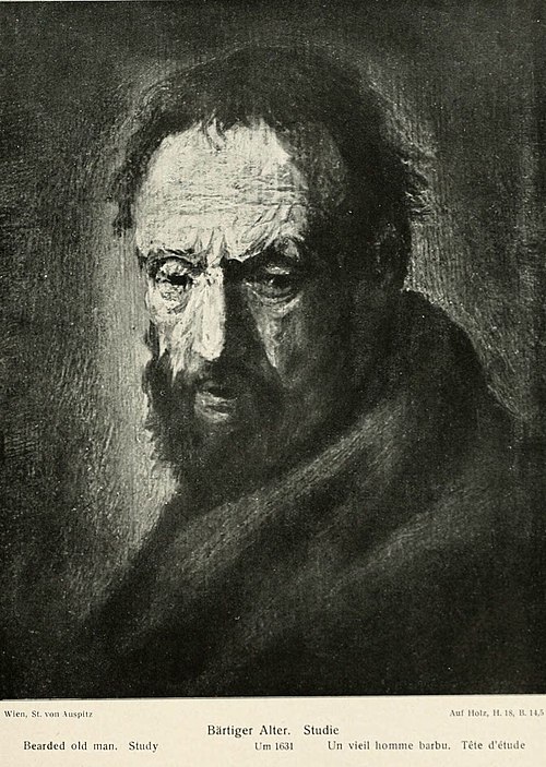 Old Man (similar to Ashmolean version), 1631, Rembrandt
