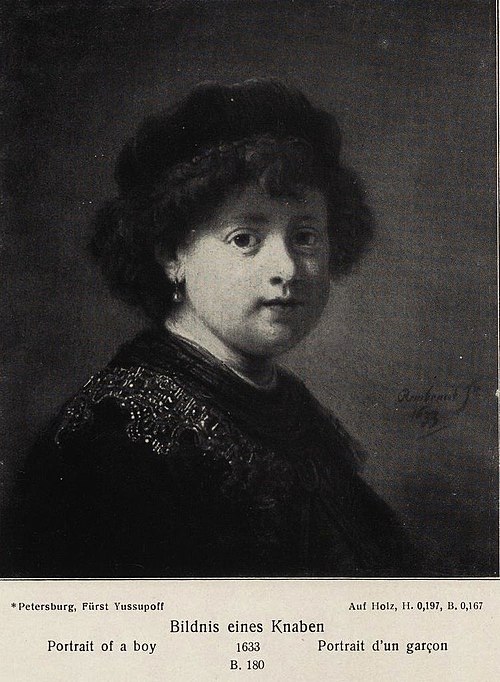 Richly-dressed Boy, 1633, Rembrandt