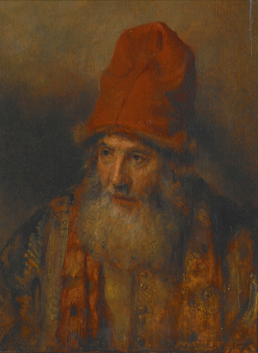 Old Man with a Tall, Fur-edged Cap, 1652, Rembrandt