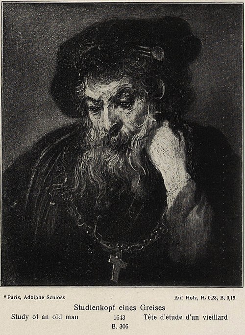 An Old Man almost in Full Face, 1643, Rembrandt