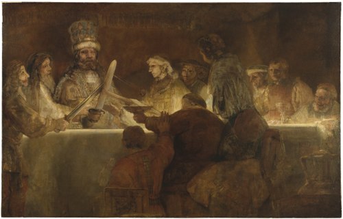 The Conspiracy of Claudius Civilis, 1661, Rembrandt
